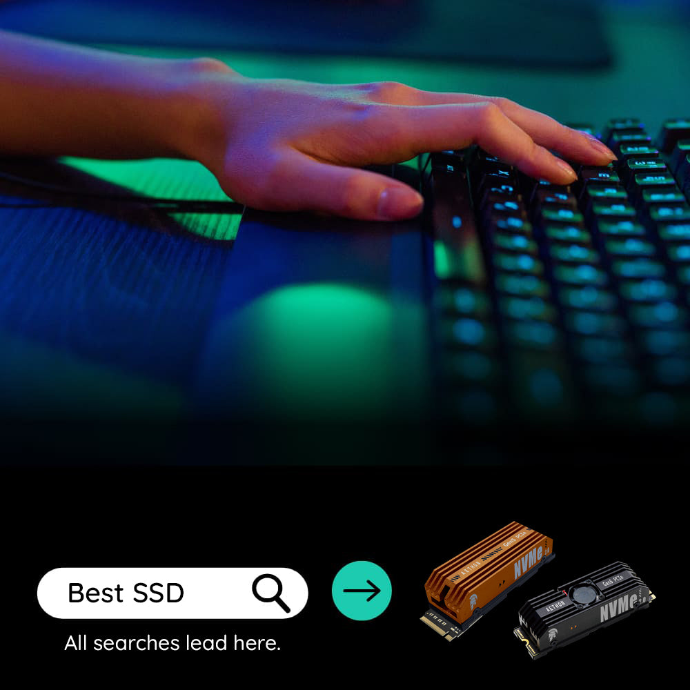 Solid State Drive (SSD) Dato Ares Aethon, NVME M.2, PCIe Gen5x4, 4TB, Black ARSAT-4TB