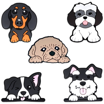 3D OEM Dog Sticker for Phone / Tablet Case, Set of 5, Multicolor