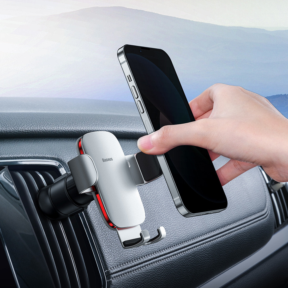 Baseus Metal Age II Car Mount, 4.7inch - 6.7inch, Silver SUJS000012 