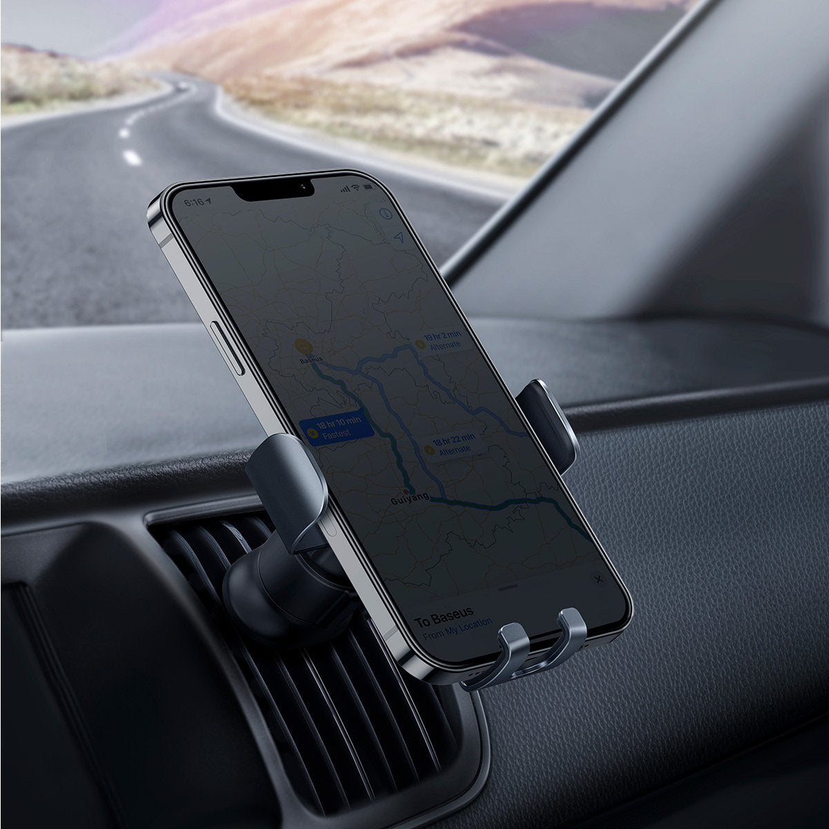 Baseus Metal Age II Car Mount, 4.7inch - 6.7inch, Grey SUJS000013 