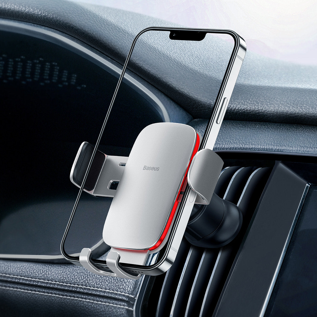 Baseus Metal Age II Car Mount, 4.7inch - 6.7inch, Silver SUJS000012 