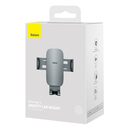 Baseus Metal Age II Car Mount, 4.7inch - 6.7inch, Grey SUJS000013 
