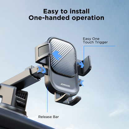 Joyroom JR-OK6 Dash 2 Car Mount, 4.7inch - 6.8inch, Black