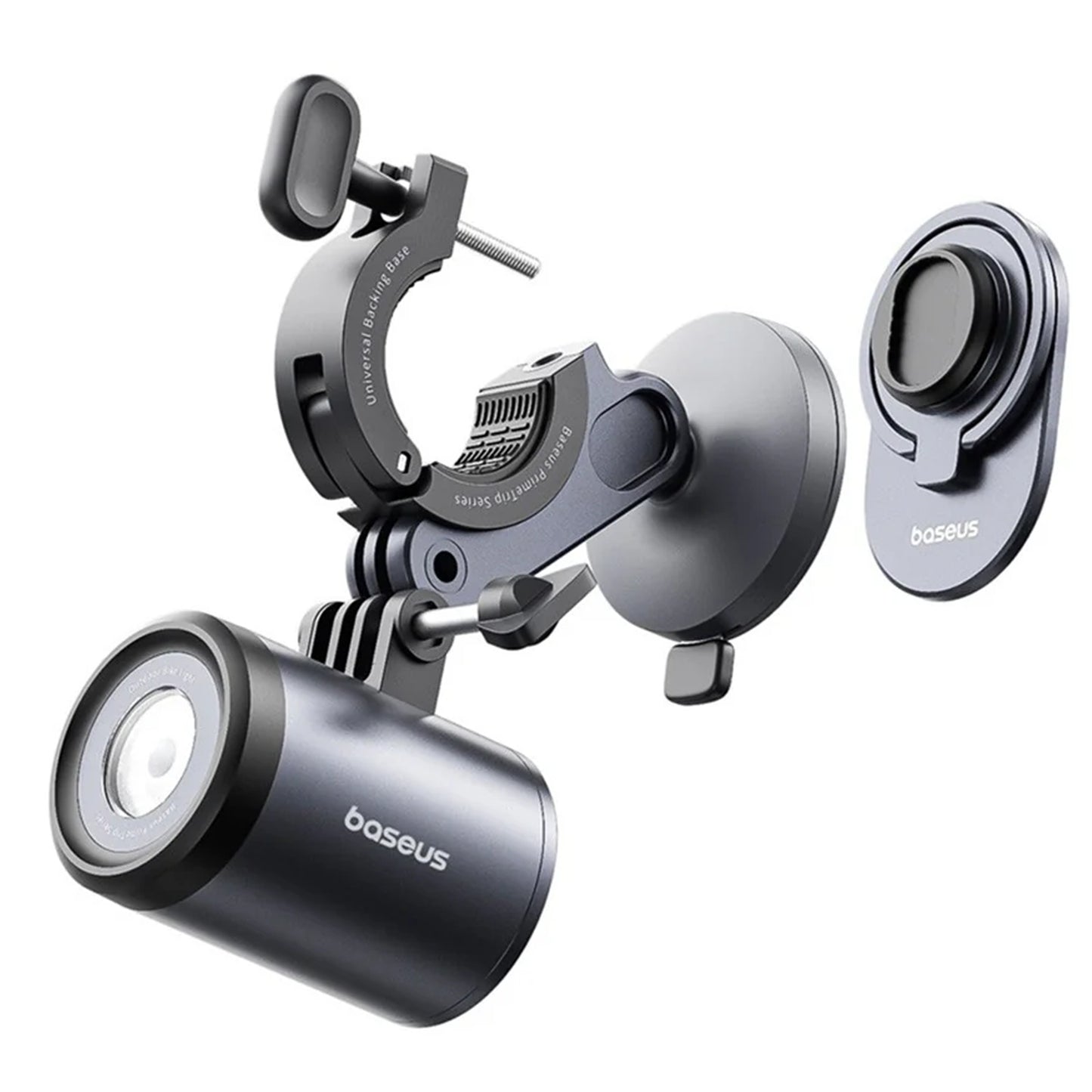 Baseus PrimeTrip Bicycle Mount with Flashlight, Universal, Black C12569000121-00