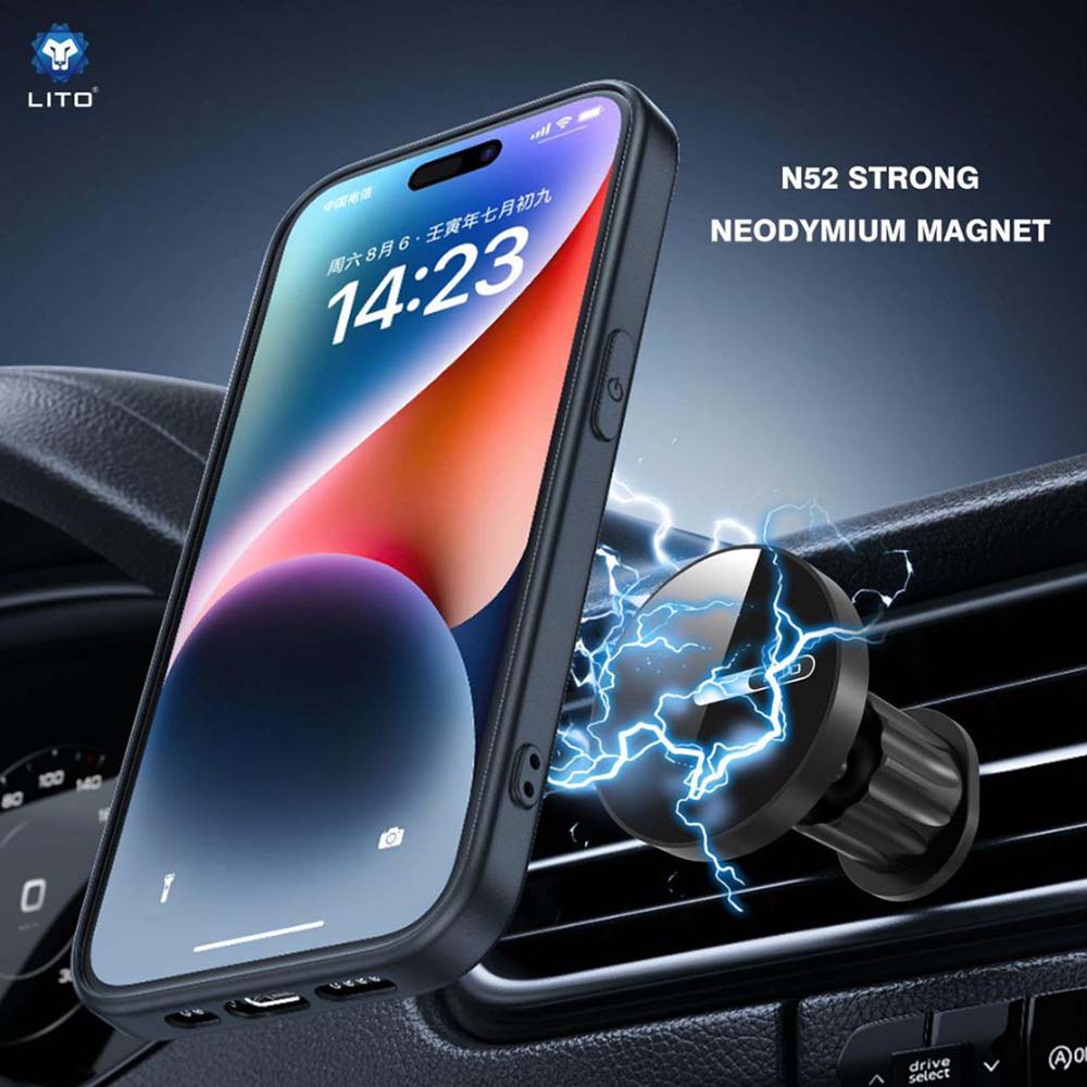 Lito LT-W05 Universal Magnetic Car Holder, Black