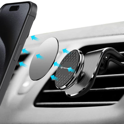 Techsuit S8 Magnetic Car Holder, Universal, Silver