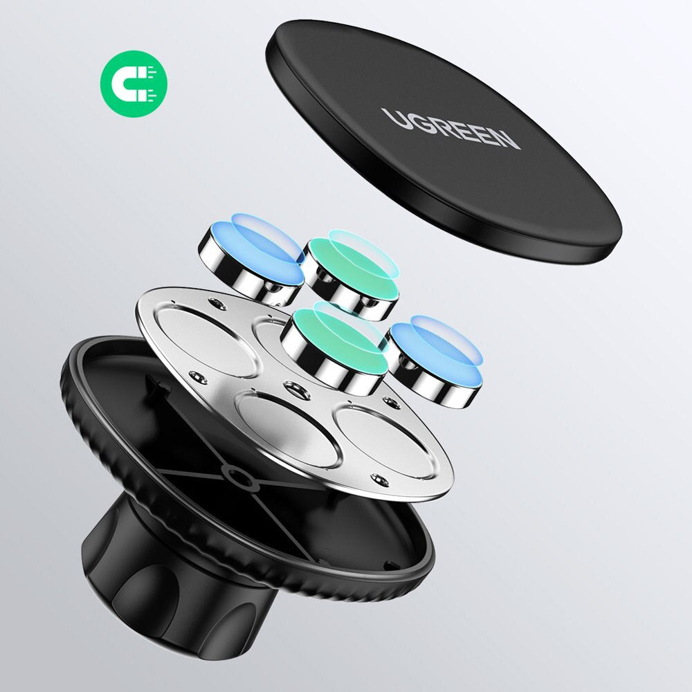 UGREEN LP292 Magnetic Car Mount, Universal, Black 