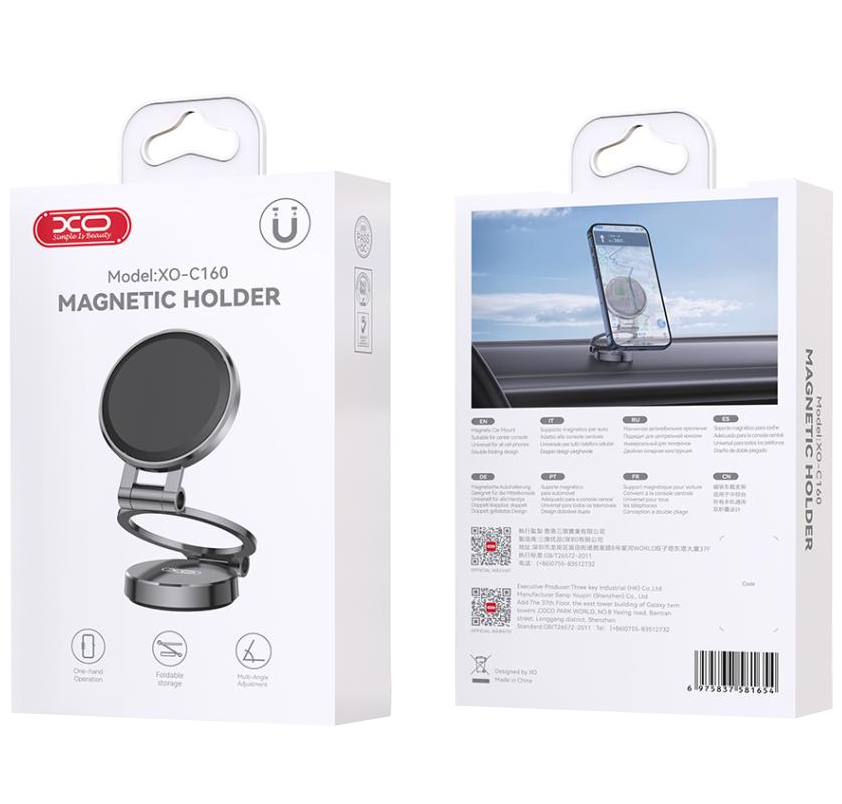 XO Design C160 Magnetic Car Mount, Universal, Black
