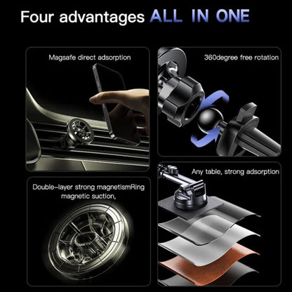 Yesido C158 Universal Magnetic Car Holder, Black