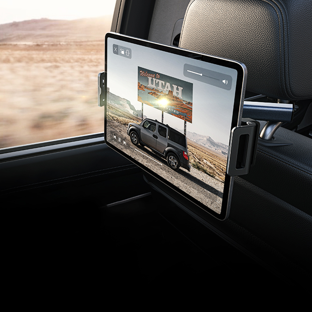 Lisen Headrest Car Mount for Phone / Tablet, 4.7inch - 12.9inch, Black, Resealed YL0221030002