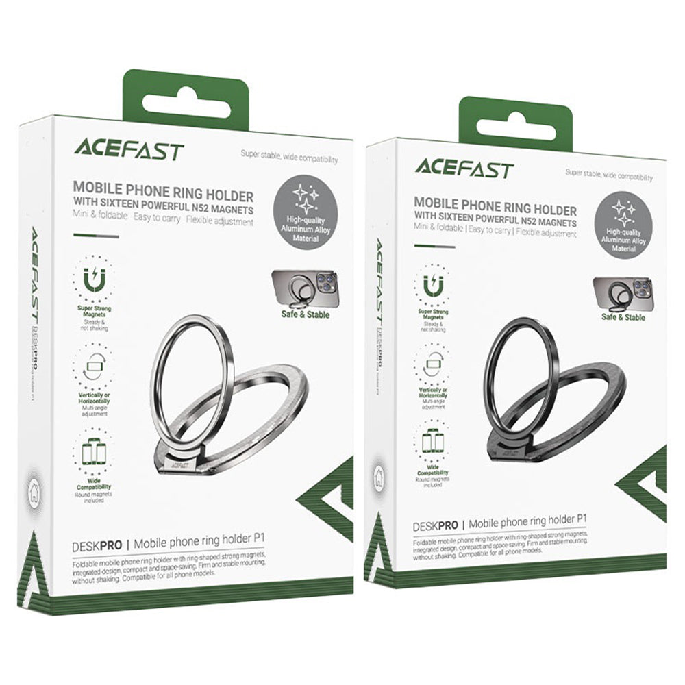 Acefast P1 Ring Holder, Universal, Black