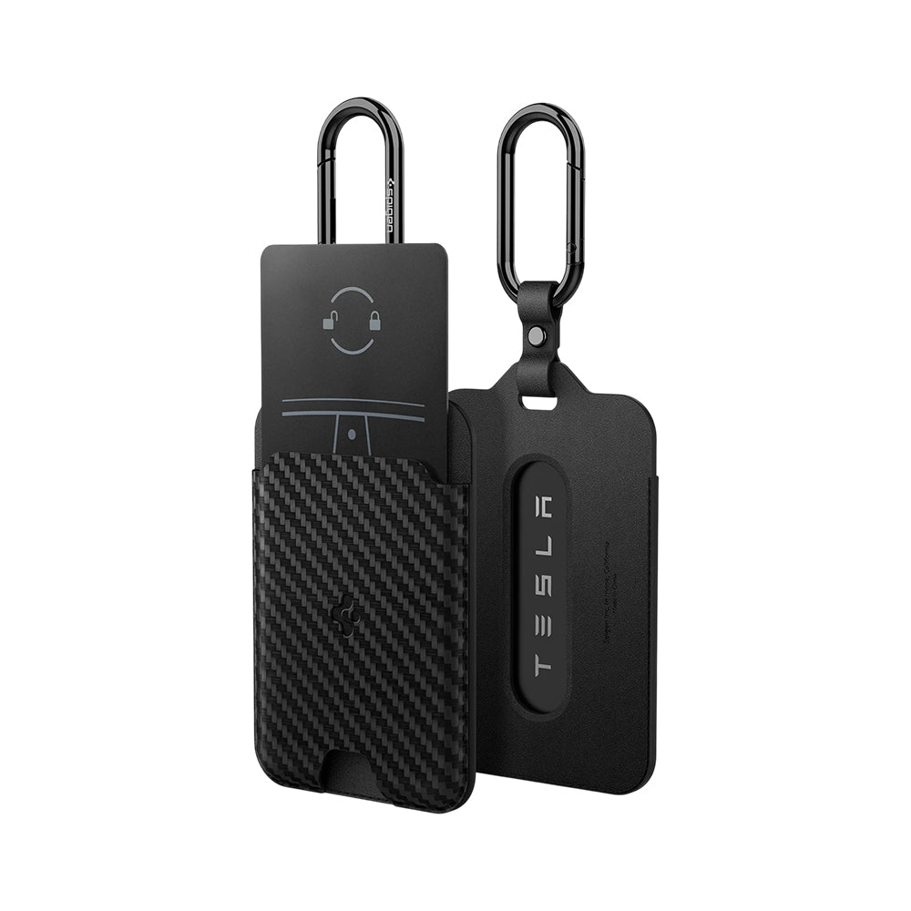 Spigen Holder for Payment Cards and Tesla Key Card, Set of 2 pieces, Black ACP08794