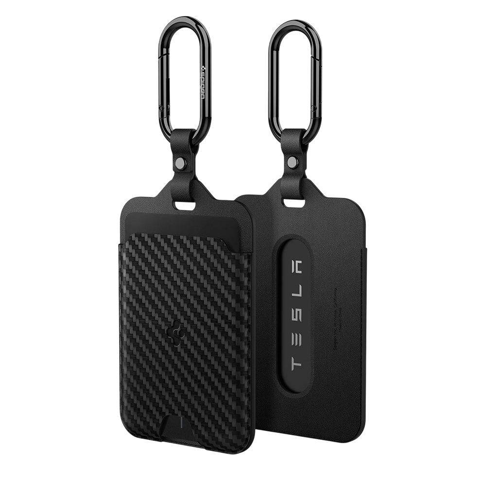 Spigen Holder for Payment Cards and Tesla Key Card, Set of 2 pieces, Black ACP08794