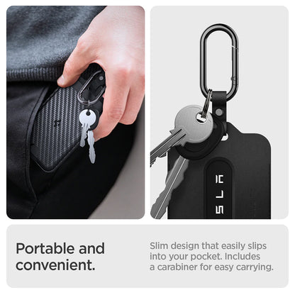 Spigen Holder for Payment Cards and Tesla Key Card, Set of 2 pieces, Black ACP08794