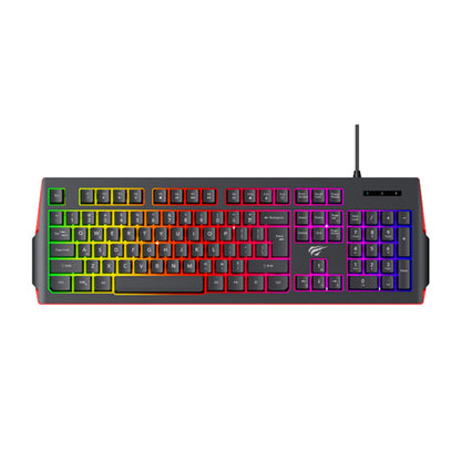 HAVIT KB866L Gaming Keyboard, RGB, 1.4m, Black Red