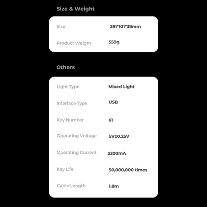 HAVIT KB903L Gaming Keyboard, RGB, 1.8m, Black