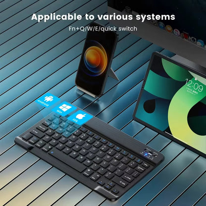 Techsuit WK1 Wireless Keyboard, RGB, Black
