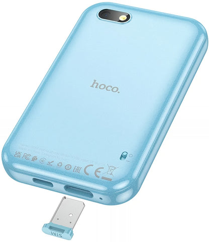 HOCO Y102 Kids Mobile Phone, 2G, 2.8inch Display, Blue