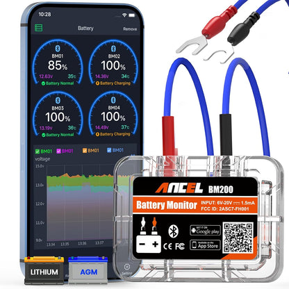 Bluetooth Tester for Car Battery Monitoring Ancel BM200