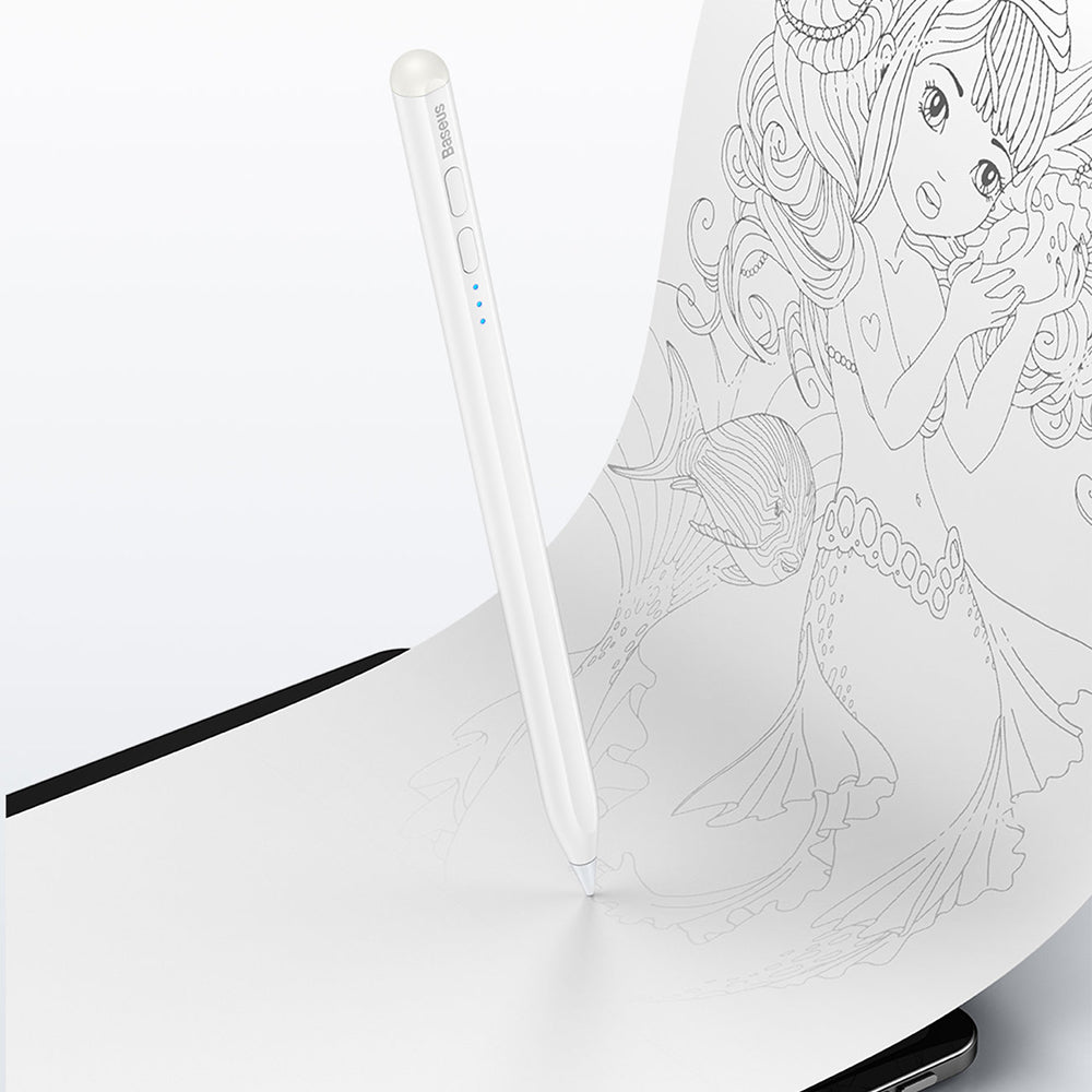 Touch Pen Baseus Smooth Writing for Apple iPad, White SXBC040102 