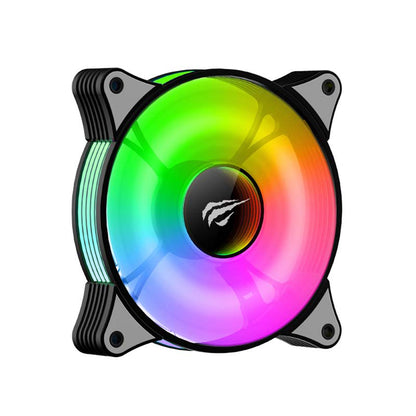 HAVIT F2095 Fan, RGB, 600RPM - 1800RPM, 38dB, 1.44W, Black