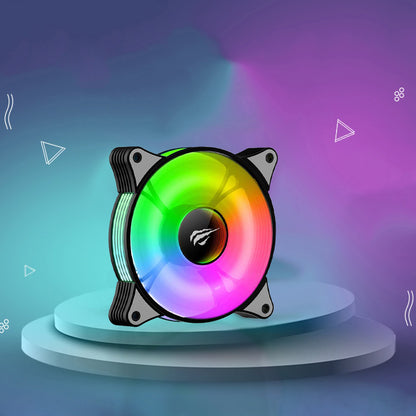 HAVIT F2095 Fan, RGB, 600RPM - 1800RPM, 38dB, 1.44W, Black