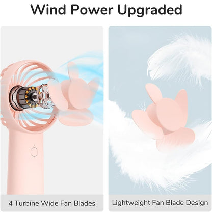 JisuLife FA20X Portable Fan, Pink