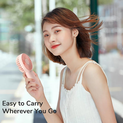 JisuLife FA20X Portable Fan, Pink