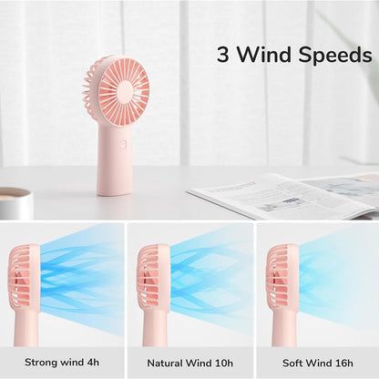 JisuLife FA20X Portable Fan, Pink