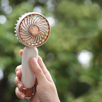 Techsuit A217 Portable Fan, Pink Gold